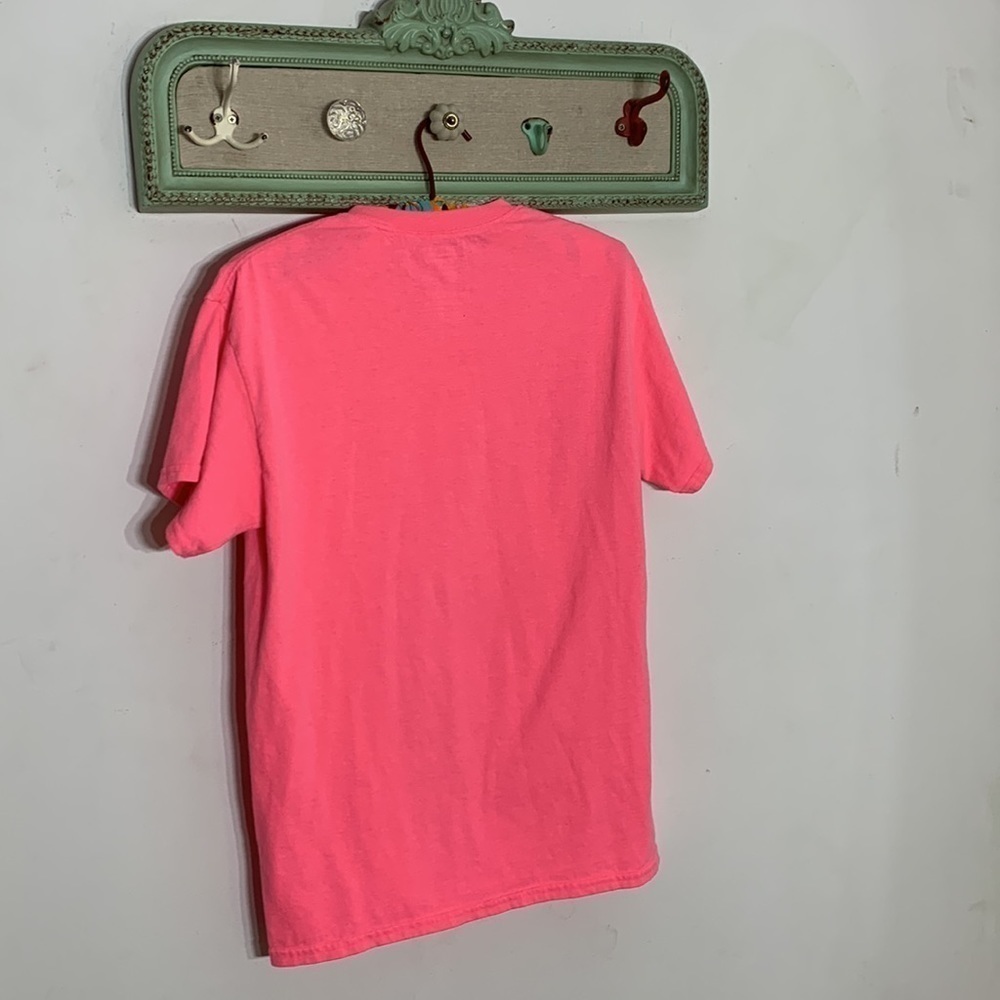 Gildan cotton hot pink Barbie short sleeve crewneck T-shirt blank medium - Picture 4 of 4